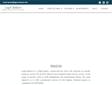 Tablet Screenshot of legal-reliance.com